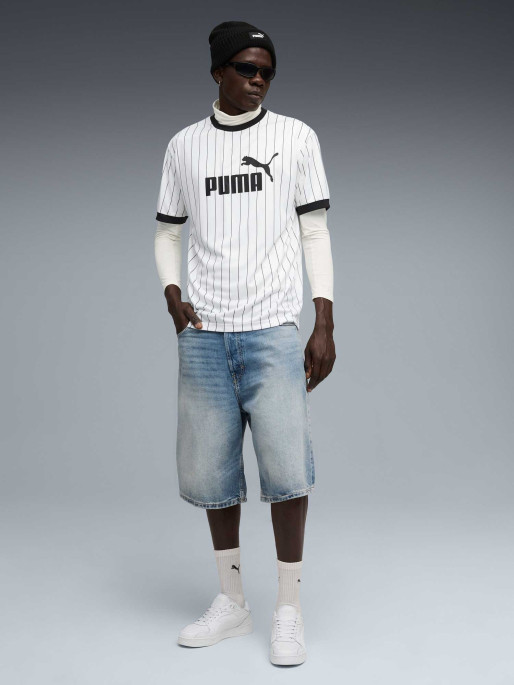 PUMA Κοντομάνικη Μπλούζα ESS Striped Jersey