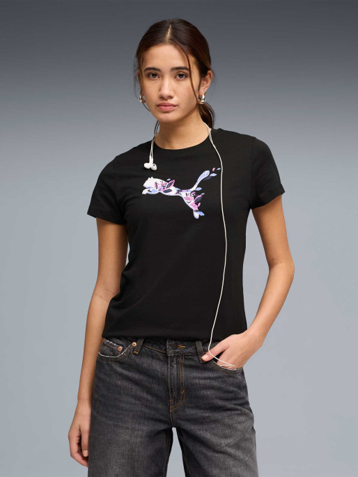 PUMA Тениска GRAPHICS Floral Cat Tee