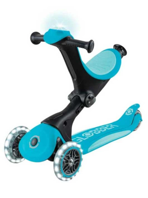 GLOBBER Тротинетка 5 в 1 GO UP DELUXE LIGHTS 360
