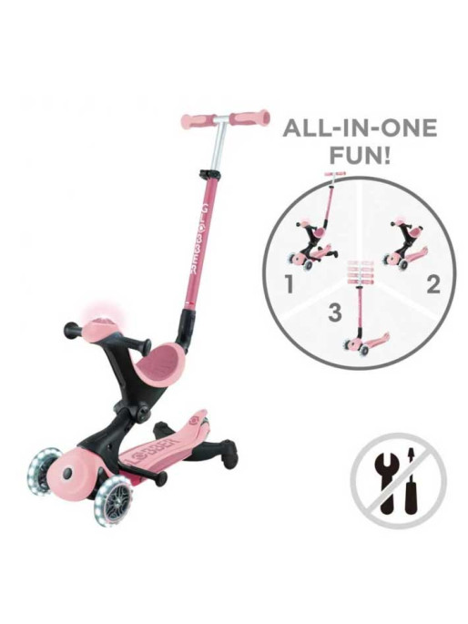 GLOBBER Тротинетка 5 в 1 GO UP DELUXE LIGHTS 360