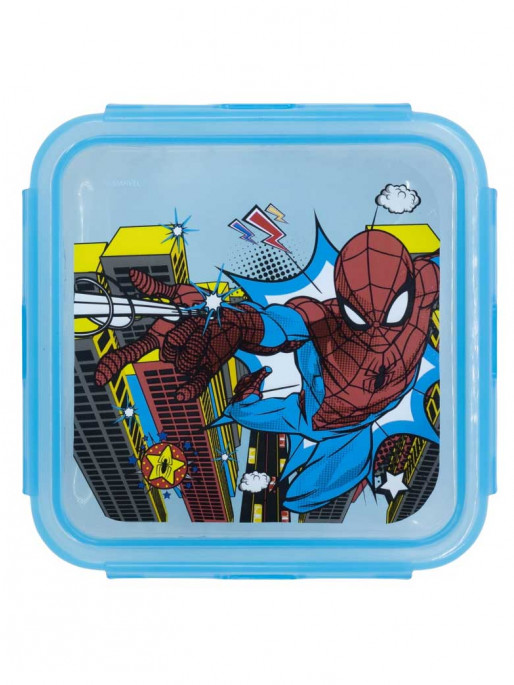 KIDS MOVIE HEROES SQUARE HERMETIC FOOD CONTAINER 500 ML
