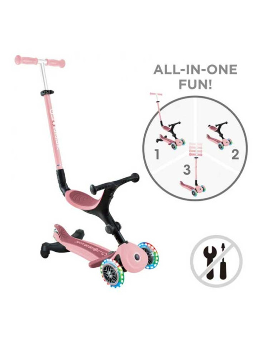 GLOBBER Тротинетка 5 в 1 GO UP ACTIVE LIGHTS 360