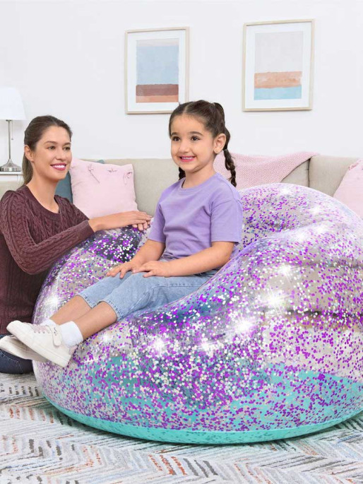 BESTWAY Надуваемо кресло 75115 Glitter Dream - 114х112х66с