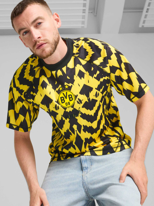PUMA Κοντομάνικη Μπλούζα BVB ftblStatement Retro Jersey