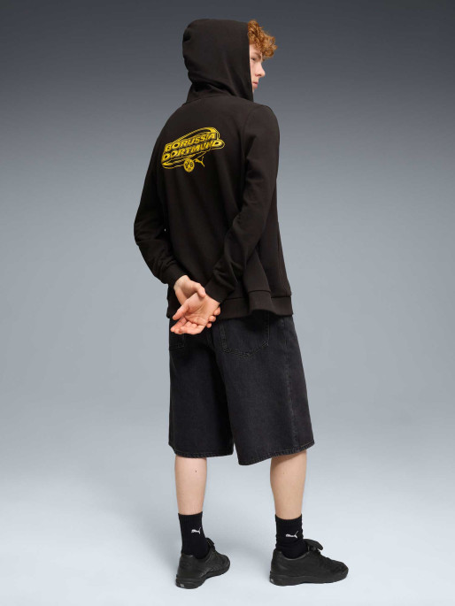 PUMA Αθλητική Ζακέτα BVB FtblCulture Hooded Sweat Jacket