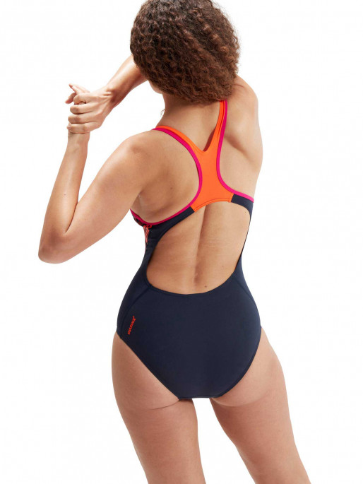 Speedo Womens Placement Laneback Swimsuit