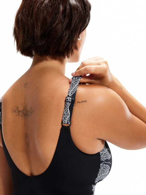 SPEEDO WOMENS SHAPING LUNALUSTRE PRINTED Swimsuit