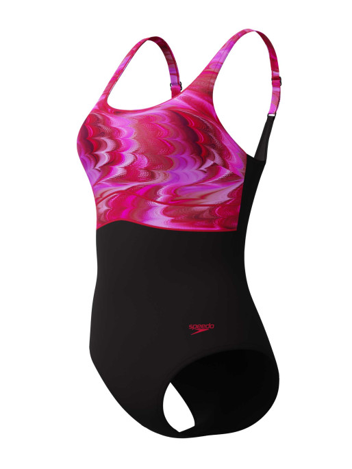 SPEEDO Цял бански PRINT CONTOUR ECLIPSE 1PC AF