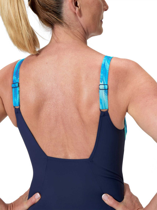 SPEEDO Цял бански PRINT CONTOUR ECLIPSE 1PC AF