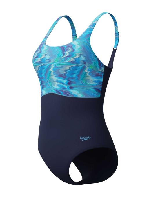 SPEEDO Цял бански PRINT CONTOUR ECLIPSE 1PC AF
