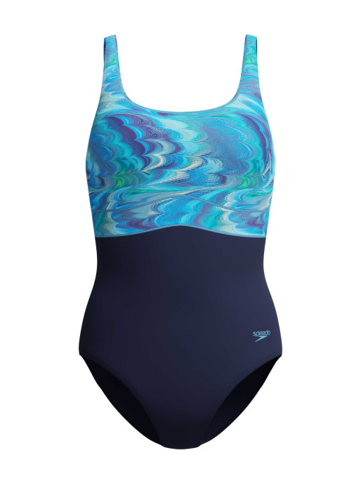 SPEEDO Цял бански PRINT CONTOUR ECLIPSE 1PC AF