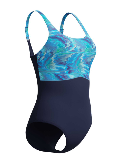 SPEEDO Цял бански PRINT CONTOUR ECLIPSE 1PC AF