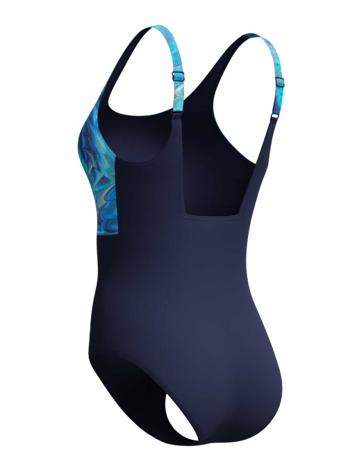 SPEEDO Цял бански PRINT CONTOUR ECLIPSE 1PC AF