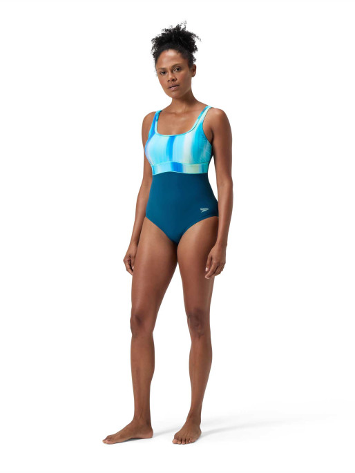 SPEEDO Αθλητικό Μαγιό WOMENS SHAPING CONTOURECLIPSE PRINTED