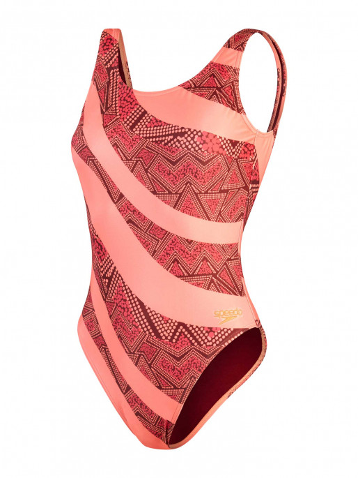 SPEEDO Αθλητικό Μαγιό WOMENS PRINTED DEEP U-BACK