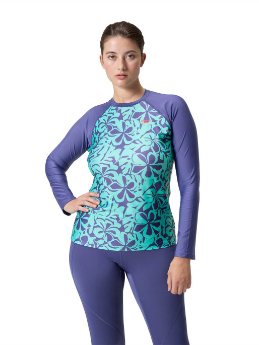 SPEEDO Μακρυμάνικη Μπλούζα Μαγιό WOMENS PRINTED TOP