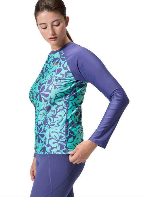 SPEEDO Μακρυμάνικη Μπλούζα Μαγιό WOMENS PRINTED TOP
