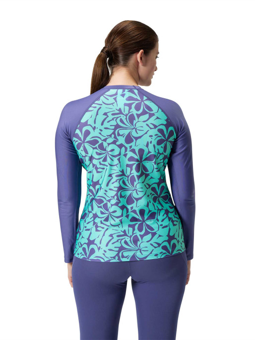 SPEEDO Μακρυμάνικη Μπλούζα Μαγιό WOMENS PRINTED TOP