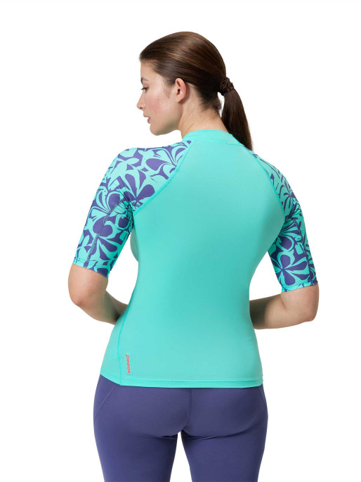 SPEEDO Κοντομάνικη Μπλούζα Μαγιό WOMENS PRINTED TOP