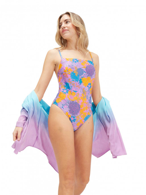 SPEEDO WOMENS PRINTED ADJUSTABLE THINSTRAP Swimsuit