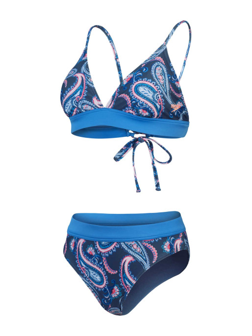 SPEEDO WOMENS PRINTED BANDED TRIANGLE Bikini