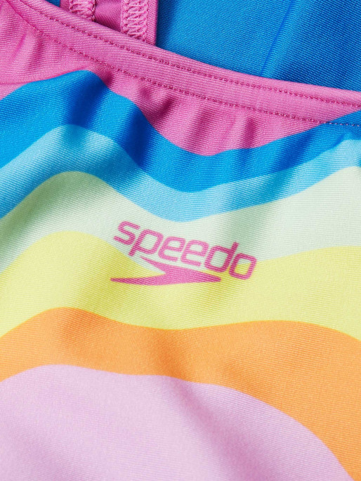 SPEEDO Ženski jednodelni kupaći kostim GIRLS PRINTED PULSEBACK