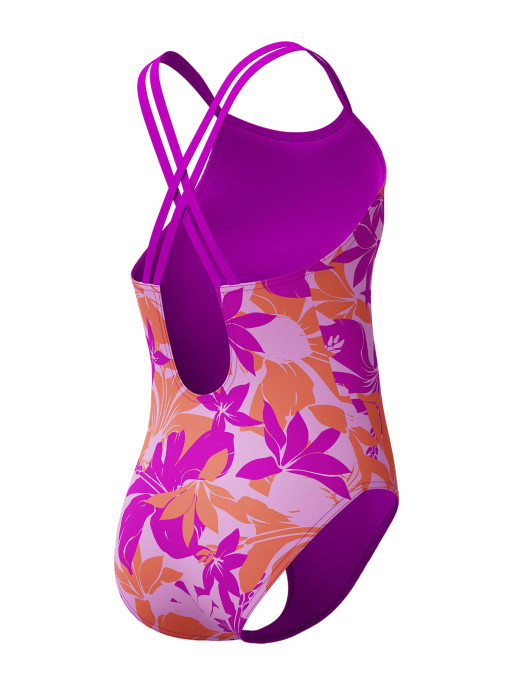 SPEEDO Цял бански GIRLS PRINTED TWINSTRAP