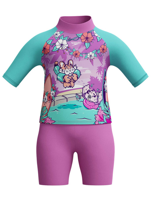 SPEEDO Παιδικό Μαγιό Μπλούζα GIRLS LEARN TO SWIM