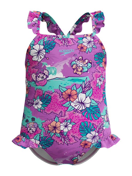 SPEEDO Swimsuit GIRLS LEARN TO SWIM PRINTED FRILL