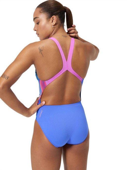 SPEEDO Αθλητικό Μαγιό WOMENS PLACEMENT DIGITAL POWERBACK