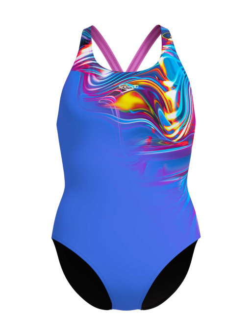 SPEEDO Αθλητικό Μαγιό WOMENS PLACEMENT DIGITAL POWERBACK