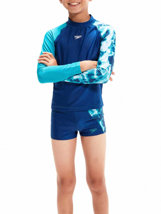 SPEEDO BOYS PRINTED LONG SLEEVE RASH