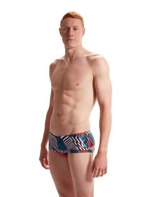 SPEEDO MENS 13.5CM CLUB TRAINING ALLOVER BRIEF