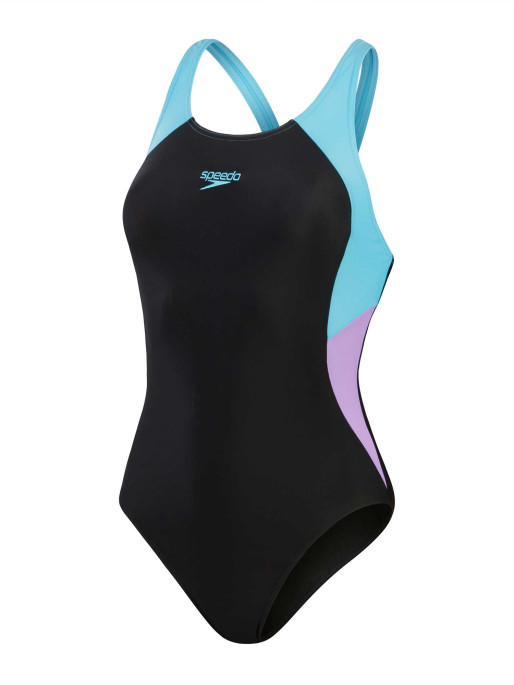 SPEEDO WOMENS COLOURBLOCK SPLICE MUSCLEBACK Swimsuit
