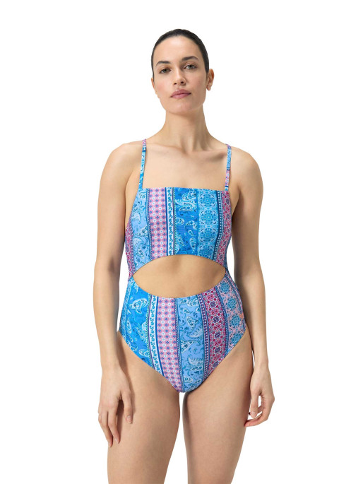SPEEDO WOMENS PRINTED CUT OUT Swimsuit