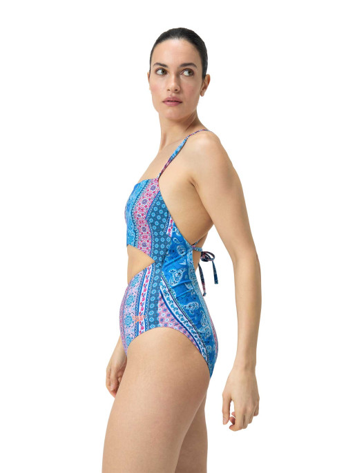 SPEEDO WOMENS PRINTED CUT OUT Swimsuit