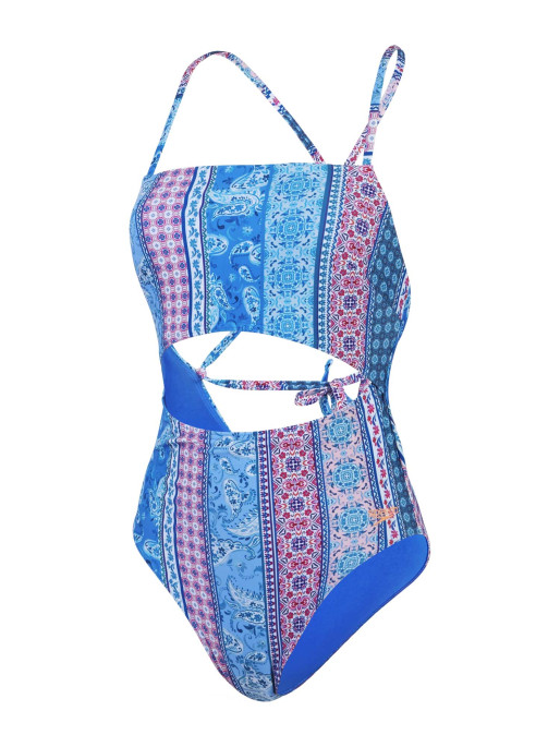 SPEEDO WOMENS PRINTED CUT OUT Swimsuit