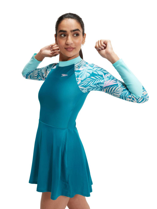 SPEEDO WOMANS LONG SLEEVE SWIM DRESS