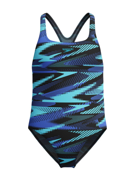 SPEEDO Swimsuit GIRLS HYPERBOOM ALLOVER MEDALIST