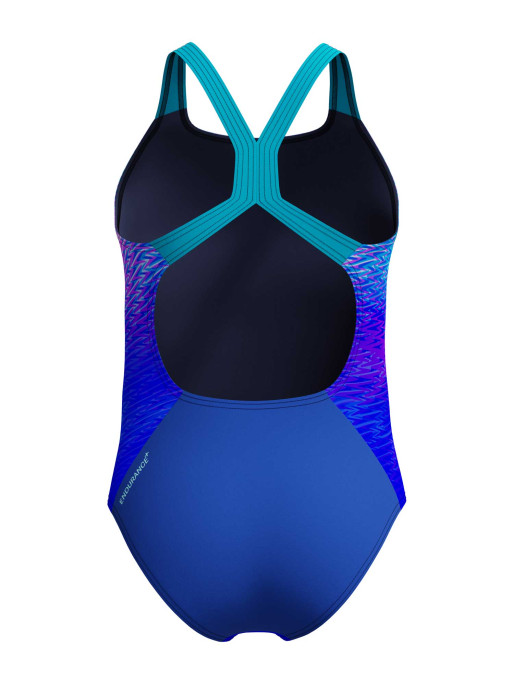 SPEEDO Цял бански GIRLS ENG PRINT POWERBACK 1PC