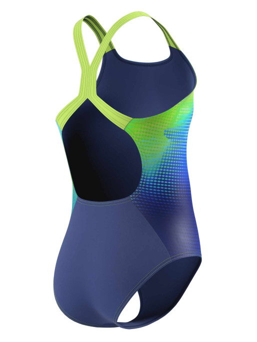 SPEEDO Цял бански GIRLS ENG PRINT POWERBACK 1PC