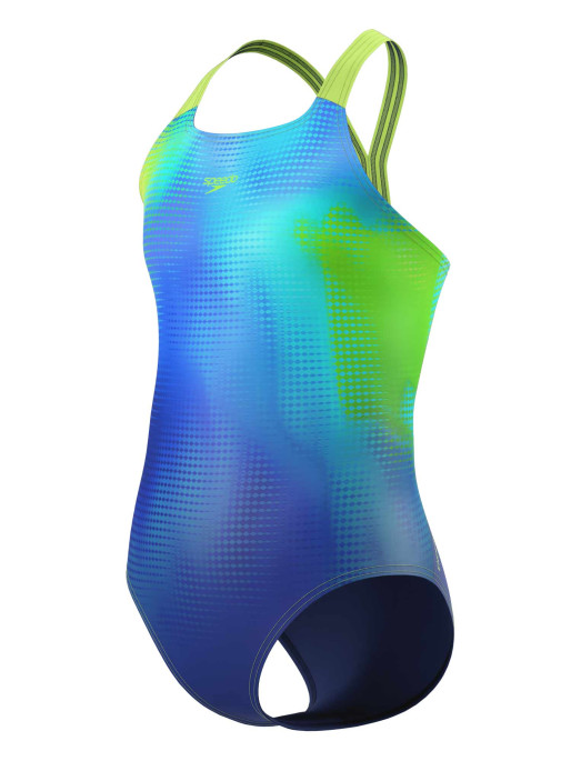 SPEEDO Цял бански GIRLS ENG PRINT POWERBACK 1PC
