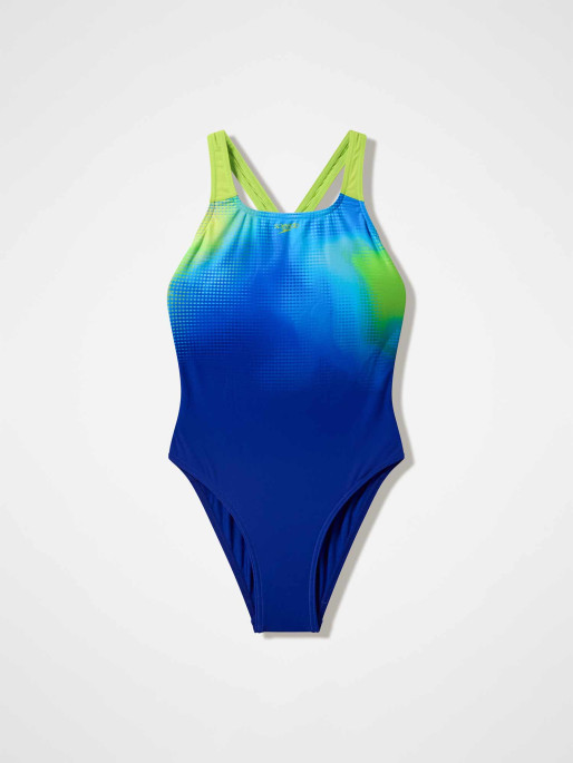 SPEEDO Цял бански GIRLS ENG PRINT POWERBACK 1PC