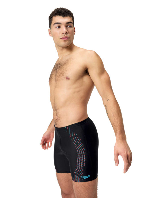 SPEEDO MENS DUO LOGO PRINT MID JAMMER