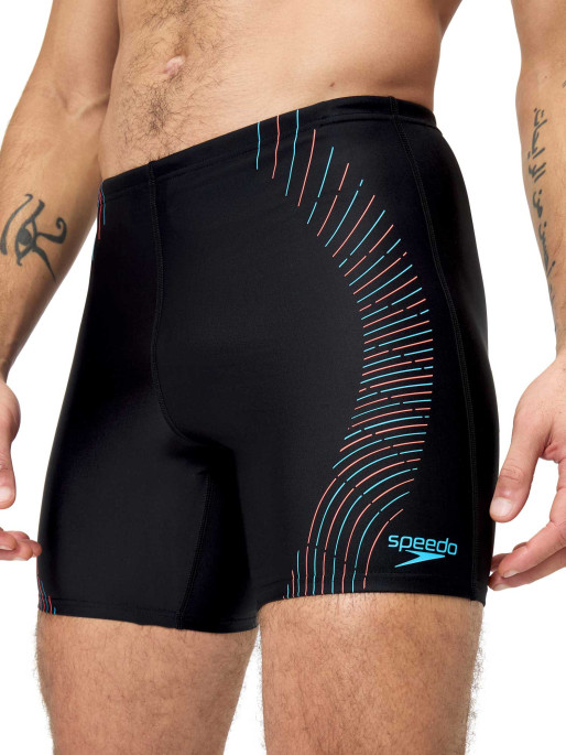 SPEEDO MENS DUO LOGO PRINT MID JAMMER