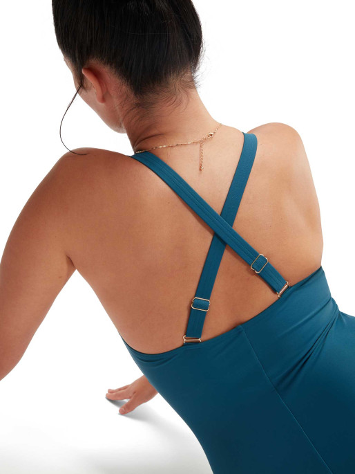 SPEEDO WOMENS PLUS SIZE SHAPING V NECK Swimsuit