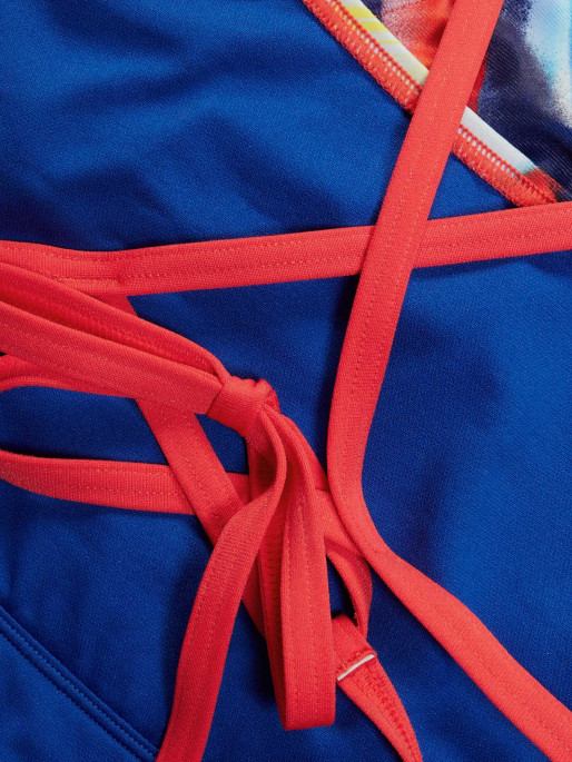 SPEEDO Swimsuit WOMENS ALLOVER DIGITAL LATTICE TIE-BACK