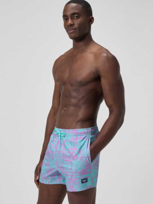 SPEEDO Men's Print Redondo Edge Volley 14 Swim Shorts