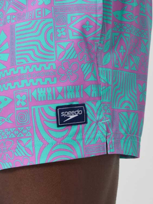 SPEEDO Men's Print Redondo Edge Volley 14 Swim Shorts