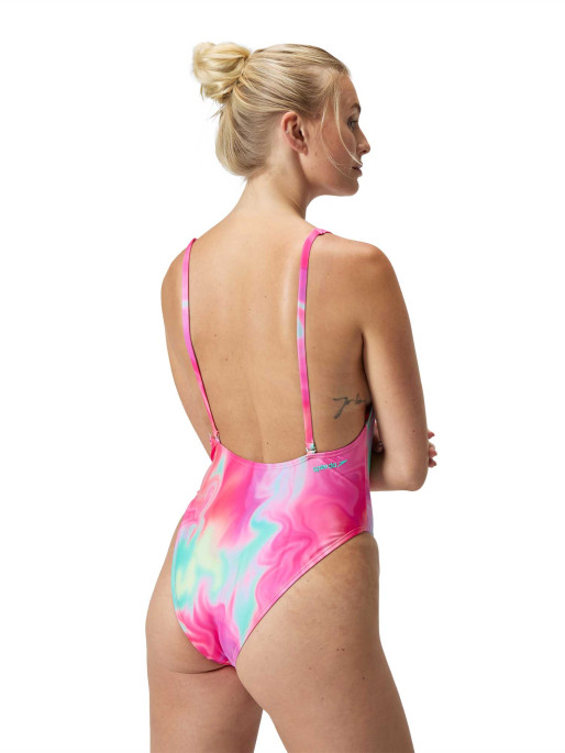 SPEEDO Ženski jednodelni kupaći kostim PRINTED CONVERTIBLE